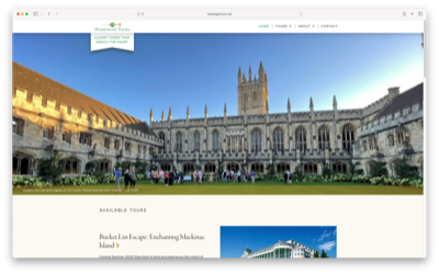 Harbinger Tours Website