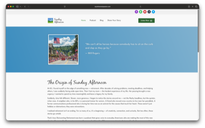 Sunday Afternoon Website
